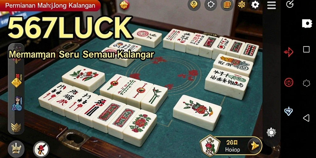 Tampilan gameplay seru di 567LUCK dengan berbagai papan Mahjong.