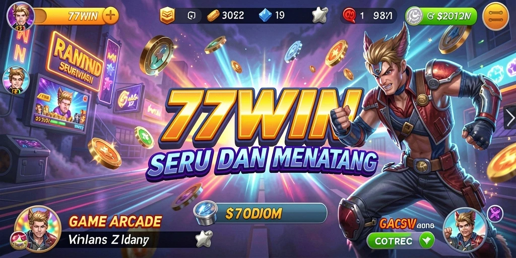 Screenshot gameplay yang menampilkan keseruan Arcade 77WIN.