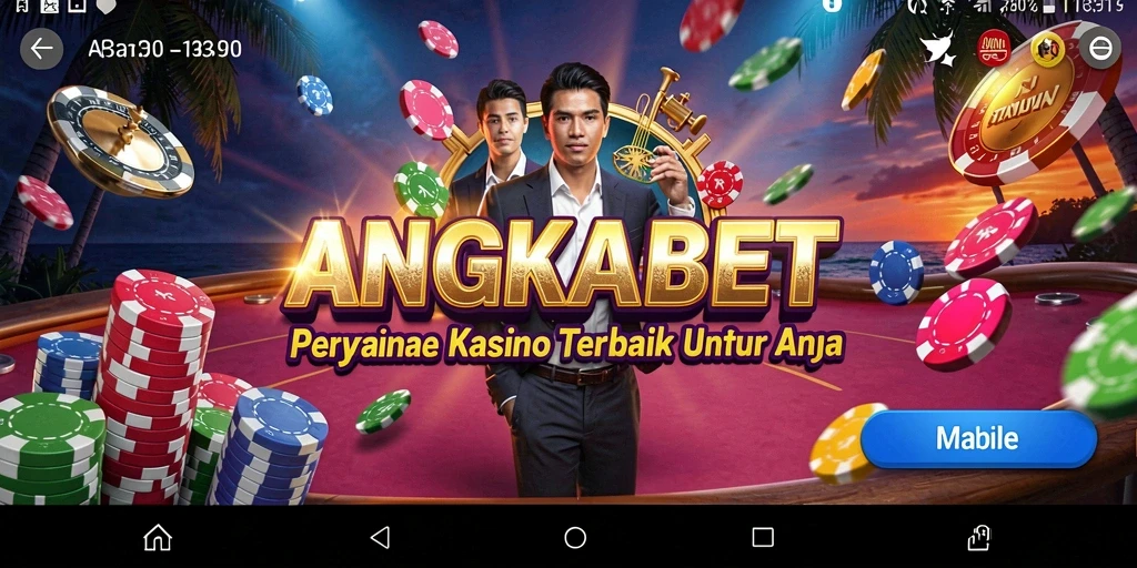 Tampilan menarik dari gameplay Kasino di ANGKABET.