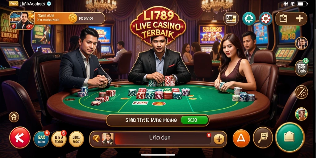 Tampilan gameplay Live Casino LI789 yang mendebarkan.