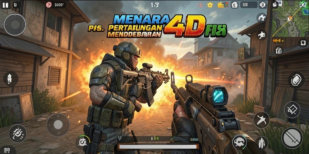 Tampilan menegangkan dari pertarungan FPS di MENARA4D.