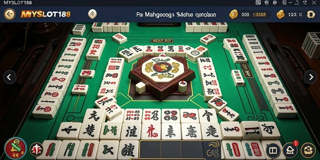Screenshot MYSLOT188 menampilkan gameplay Mahjong yang menarik dan menantang.