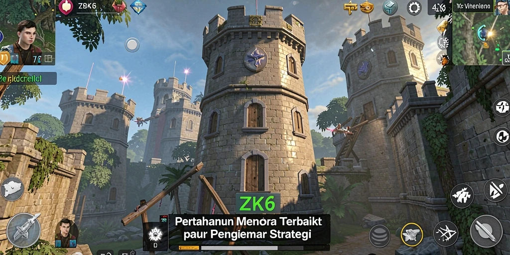 Gameplay ZK6 menampilkan aksi mendebarkan dari strategi Tower Defense.